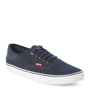 Levi's Shoes - LEVI'S Navy Monterey Denim Low-Top Sneakers SZ-13 Levi's Shoes - LEVI'S Navy Monterey Denim Low-Top Sneakers SZ-13
